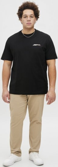 Jack & Jones Lington Crew Neck T-Shirt Black - T-skjorter - Store T-skjorter - 2XL-14XL