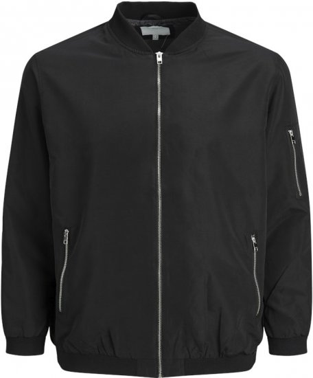 Jack & Jones RUSH Bomber Jacket Black - Jakker - Store jakker - 2XL-12XL