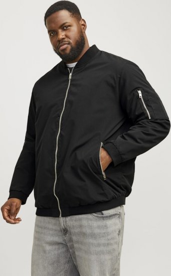 Jack & Jones RUSH Bomber Jacket Black - Jakker - Store jakker - 2XL-12XL