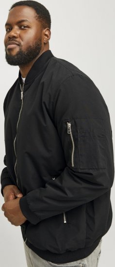 Jack & Jones RUSH Bomber Jacket Black - Jakker - Store jakker - 2XL-12XL