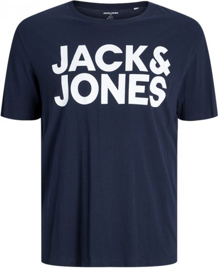 Jack & Jones CORP Logo T-Shirt Navy Blazer - T-skjorter - Store T-skjorter - 2XL-14XL
