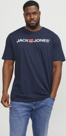 Jack & Jones Corp Logo Crew Neck T-Shirt Navy Blazer - T-skjorter - Store T-skjorter - 2XL-14XL