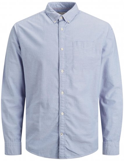 Jack & Jones OXFORD LS Shirt Cashmere Blue - Skjorter - Store skjorter - 2XL-8XL