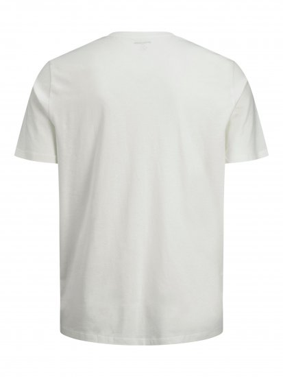 Jack & Jones JJELOGO TEE White - T-skjorter - Store T-skjorter - 2XL-14XL