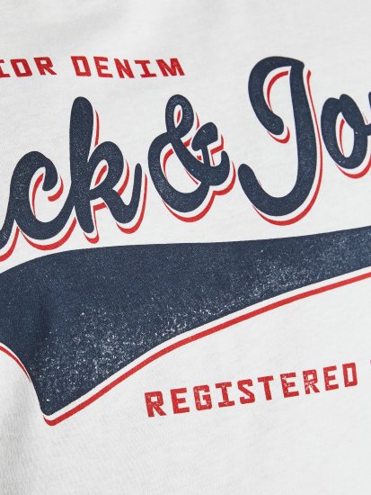 Jack & Jones JJELOGO TEE White - T-skjorter - Store T-skjorter - 2XL-14XL