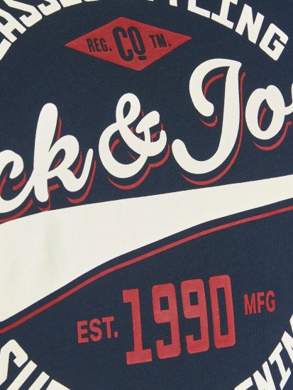 Jack & Jones JJELOGO TEE Navy - T-skjorter - Store T-skjorter - 2XL-14XL