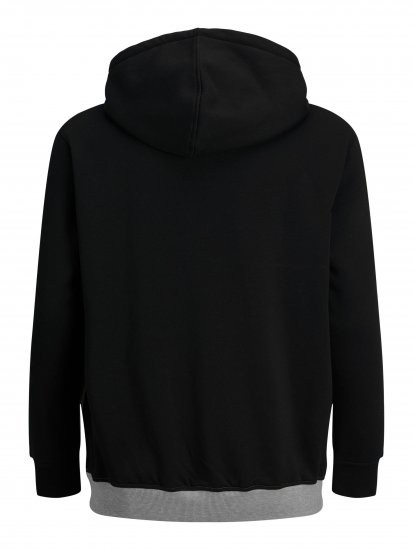 Jack & Jones JJEURBAN BLOCKING SWEAT Black - Gensere og hettegensere - Store hettegensere - 2XL-14XL