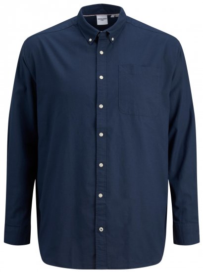 Jack & Jones OXFORD LS Shirt Navy Blazer - Skjorter - Store skjorter - 2XL-8XL