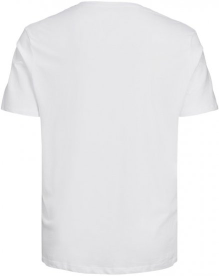 Jack & Jones CORP Logo T-Shirt White w Large Black Print - T-skjorter - Store T-skjorter - 2XL-14XL