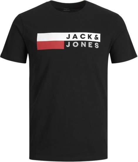 Jack & Jones CORP Logo T-Shirt Black/PLAY 4 - T-skjorter - Store T-skjorter - 2XL-14XL