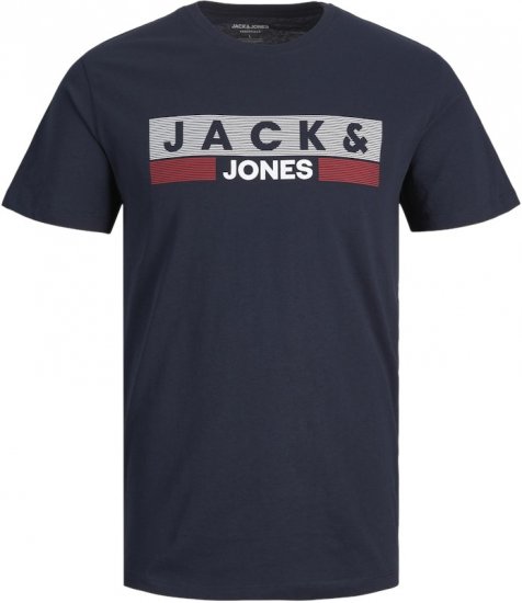 Jack & Jones CORP Logo T-Shirt Navy/PLAY 4 - T-skjorter - Store T-skjorter - 2XL-14XL