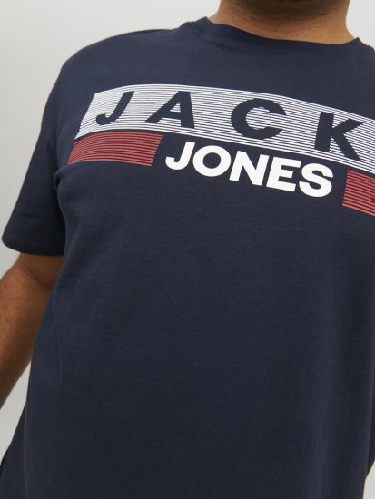 Jack & Jones CORP Logo T-Shirt Navy/PLAY 4 - T-skjorter - Store T-skjorter - 2XL-14XL