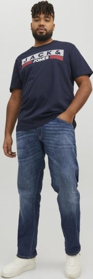 Jack & Jones CORP Logo T-Shirt Navy/PLAY 4 - T-skjorter - Store T-skjorter - 2XL-14XL