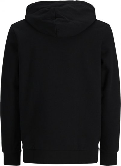Jack & Jones CORP LOGO PLAY 4 Print Hoodie Black - Gensere og hettegensere - Store hettegensere - 2XL-14XL