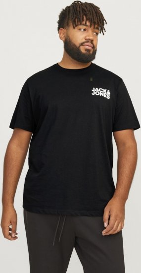 Jack & Jones CORP Logo T-Shirt Black - T-skjorter - Store T-skjorter - 2XL-14XL