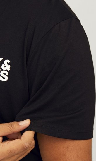 Jack & Jones CORP Logo T-Shirt Black - T-skjorter - Store T-skjorter - 2XL-14XL