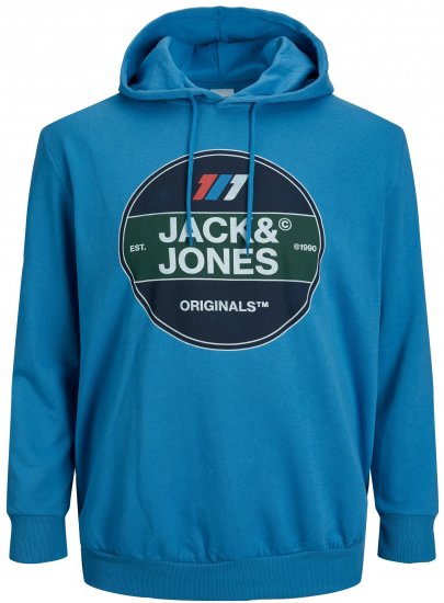 Jack & Jones JORNATE SWEAT Hoodie Blue - Gensere og hettegensere - Store hettegensere - 2XL-14XL