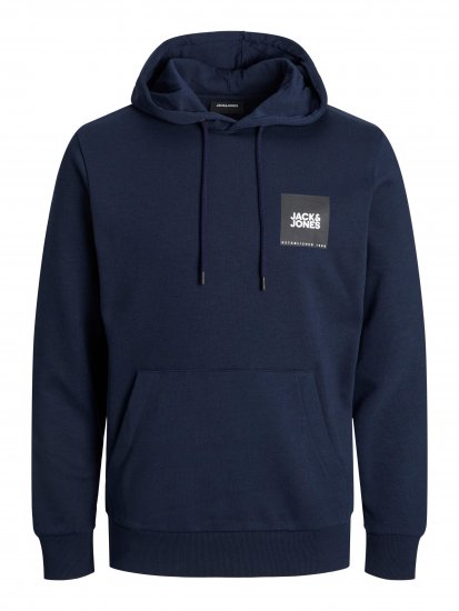 Jack & Jones JJLOCK SWEAT HOOD Navy - Gensere og hettegensere - Store hettegensere - 2XL-14XL