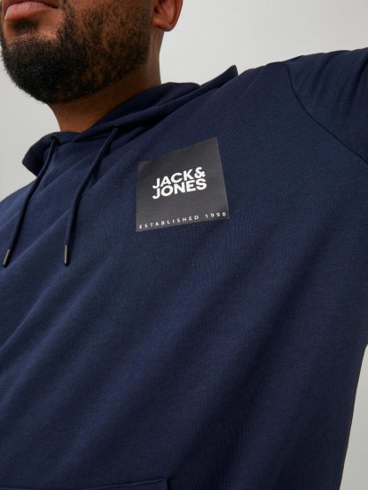 Jack & Jones JJLOCK SWEAT HOOD Navy - Gensere og hettegensere - Store hettegensere - 2XL-14XL