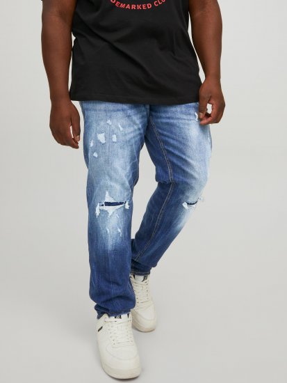 Jack & Jones JJIGLENN JJSEAL Blue Denim Jeans - Jeans og bukser - Store Bukser og Store Jeans
