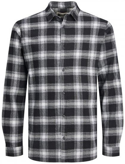  Jack & Jones JCOBERG SHIRT Grey - Skjorter - Store skjorter - 2XL-8XL