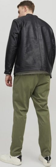 Jack & Jones Rocky Urban Rider Leather Jacket Black - Jakker - Store jakker - 2XL-12XL