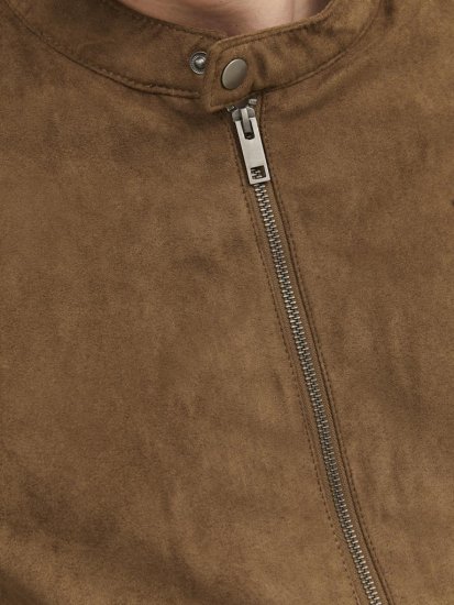 Jack & Jones Rocky Urban Rider Leather Jacket Brown - Jakker - Store jakker - 2XL-12XL