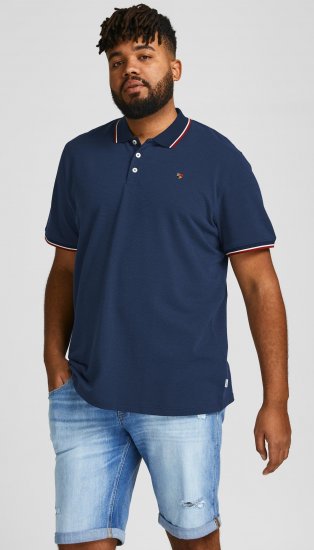 Jack & Jones JPRWINBLU Poloshirt Navy Blazer - Polo- & piqueskjorter - Poloskjorte i store størrelser - 2XL-8XL