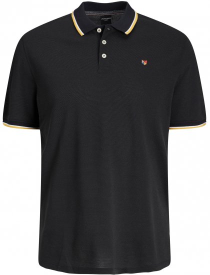 Jack & Jones JPRWINBLU Poloshirt Black - Polo- & piqueskjorter - Poloskjorte i store størrelser - 2XL-8XL