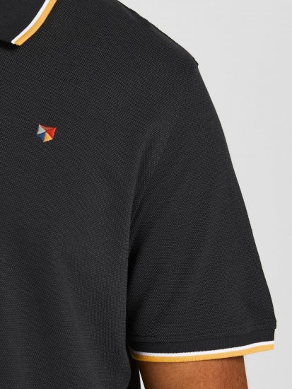 Jack & Jones JPRWINBLU Poloshirt Black - Polo- & piqueskjorter - Poloskjorte i store størrelser - 2XL-8XL