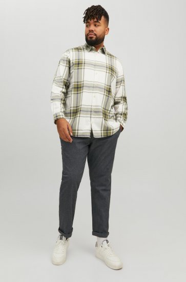 Jack & Jones JORJOSHUA Checked Shirt Dusty Olive - Skjorter - Store skjorter - 2XL-8XL