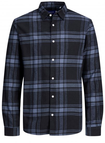 Jack & Jones JORJOSHUA Checked Shirt Navy - Skjorter - Store skjorter - 2XL-8XL