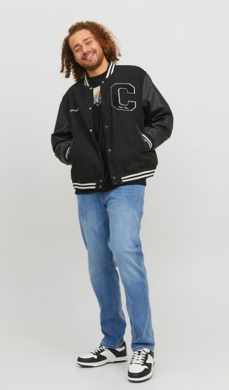 Jack & Jones JORCOLLEGE Bomber Jacket Black - Jakker - Store jakker - 2XL-12XL