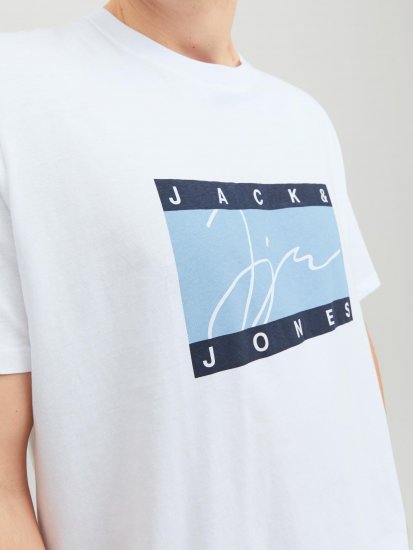 Jack & Jones JORJOSHUA T-shirt Bright White - T-skjorter - Store T-skjorter - 2XL-14XL