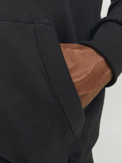 Jack & Jones PAULOS Turtleneck Zip Sweatshirt Black - Gensere og hettegensere - Store hettegensere - 2XL-14XL