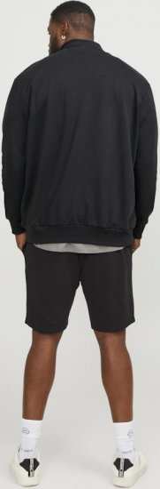 Jack & Jones PAULOS Turtleneck Zip Sweatshirt Black - Gensere og hettegensere - Store hettegensere - 2XL-14XL