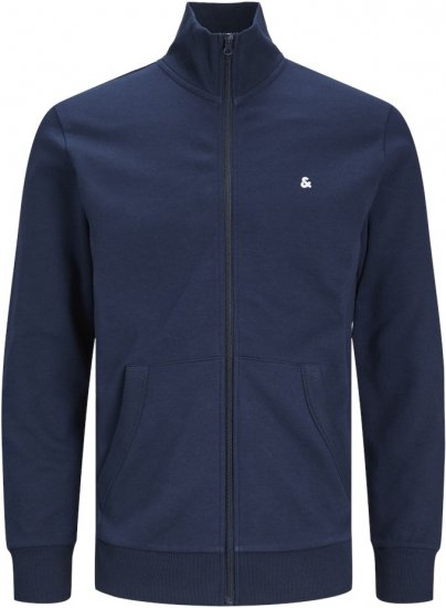 Jack & Jones PAULOS Turtleneck Zip Sweatshirt Navy Blazer - Gensere og hettegensere - Store hettegensere - 2XL-14XL