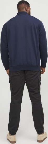 Jack & Jones PAULOS Turtleneck Zip Sweatshirt Navy Blazer - Gensere og hettegensere - Store hettegensere - 2XL-14XL