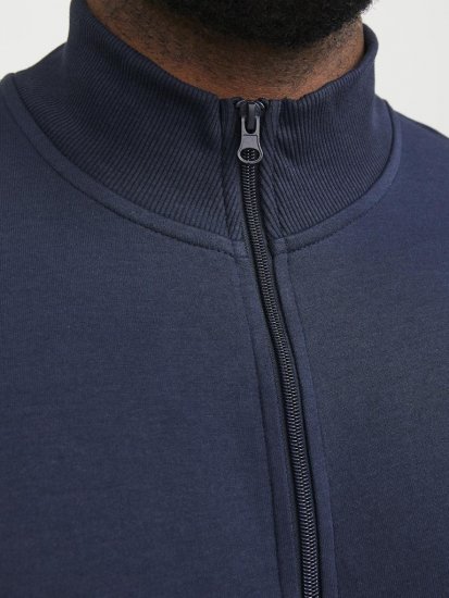 Jack & Jones PAULOS Turtleneck Zip Sweatshirt Navy Blazer - Gensere og hettegensere - Store hettegensere - 2XL-14XL