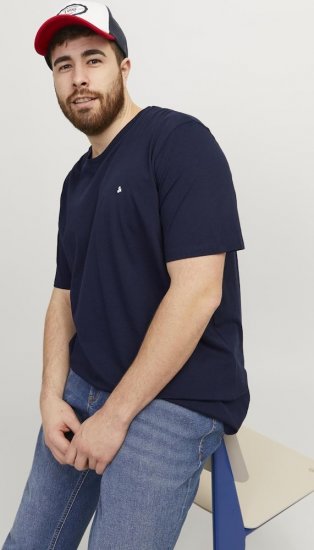 Jack & Jones PAULOS T-Shirt Navy Blazer - T-skjorter - Store T-skjorter - 2XL-14XL