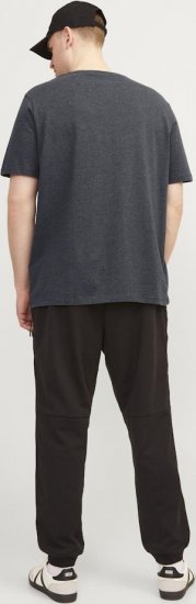 Jack & Jones PAULOS T-Shirt Dark Grey Melange - T-skjorter - Store T-skjorter - 2XL-14XL