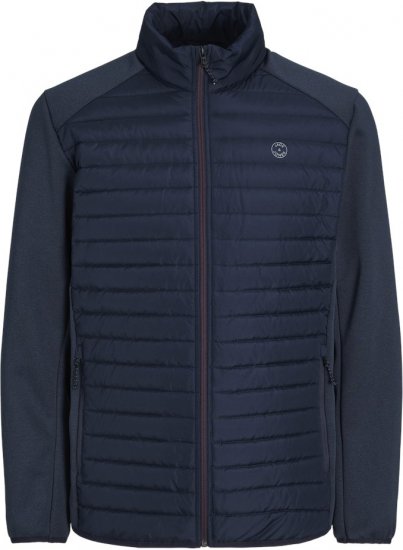 Jack & Jones MULTI SET-IN Sleeves Quilted Jacket With Collar Navy Blazer - Jakker - Store jakker - 2XL-12XL