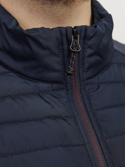 Jack & Jones MULTI SET-IN Sleeves Quilted Jacket With Collar Navy Blazer - Jakker - Store jakker - 2XL-12XL