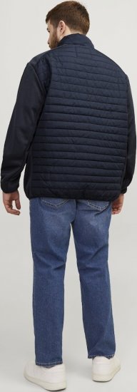 Jack & Jones MULTI SET-IN Sleeves Quilted Jacket With Collar Navy Blazer - Jakker - Store jakker - 2XL-12XL