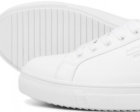 Jack & Jones Bale Sneakers Bright White - Herresko 40-52 - Herresko i store størrelser