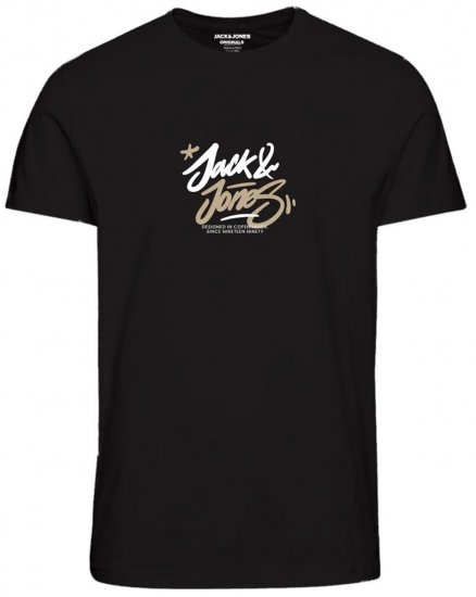 Jack & Jones JORSEQUOIA T-Shirt Black - T-skjorter - Store T-skjorter - 2XL-14XL