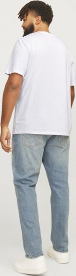 Jack & Jones JJELOGO O-Neck T-Shirt White - T-skjorter - Store T-skjorter - 2XL-14XL