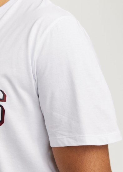 Jack & Jones JJELOGO O-Neck T-Shirt White - T-skjorter - Store T-skjorter - 2XL-14XL