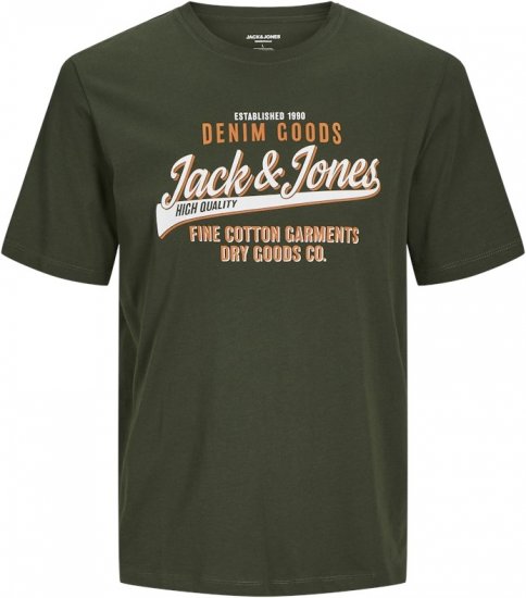 Jack & Jones JJELOGO O-Neck T-Shirt Kombu Green - T-skjorter - Store T-skjorter - 2XL-14XL