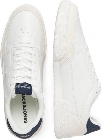 Jack & Jones Bounce Sneakers White/Navy BLAZE - Herresko 40-52 - Herresko i store størrelser